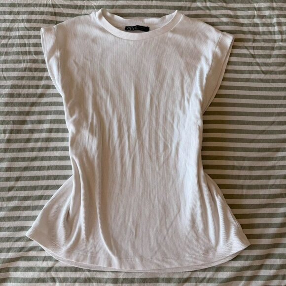 zara Tops - White Zara Tee New Condition Aff 3